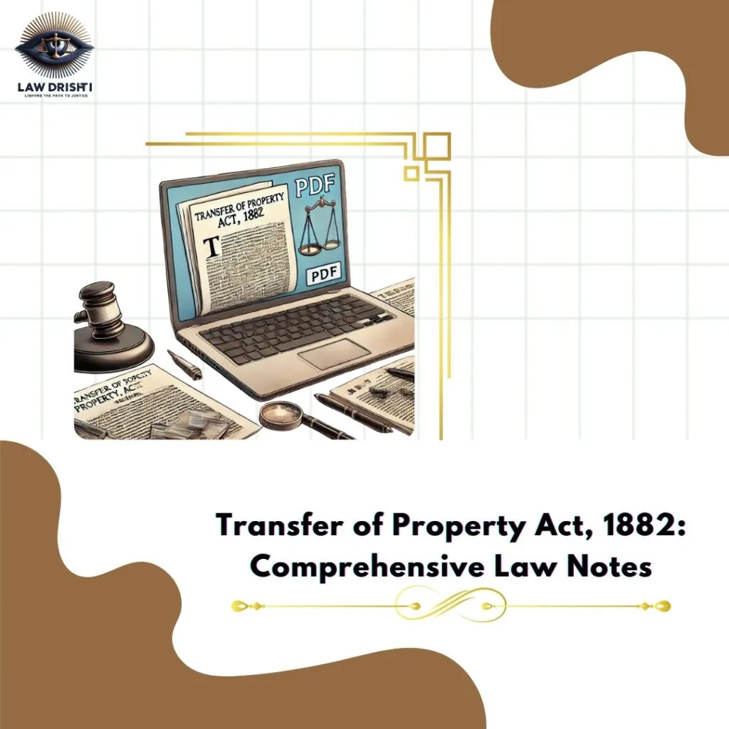 Transfer of Property Act, 1882: Comprehensive Law Notes