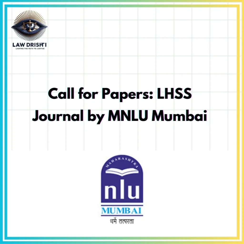 Call for Papers: LHSS Journal by MNLU Mumbai