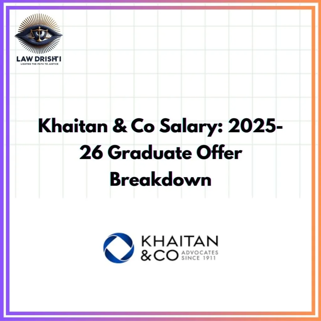 Khaitan & Co Salary: 2025-26 Graduate Offer Breakdown
