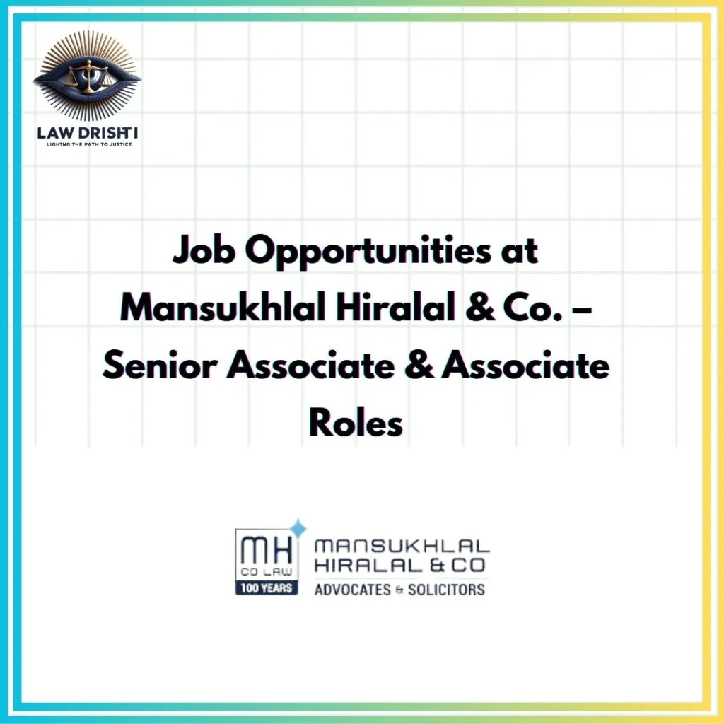 Exciting Job Openings at Mansukhlal Hiralal & Co.