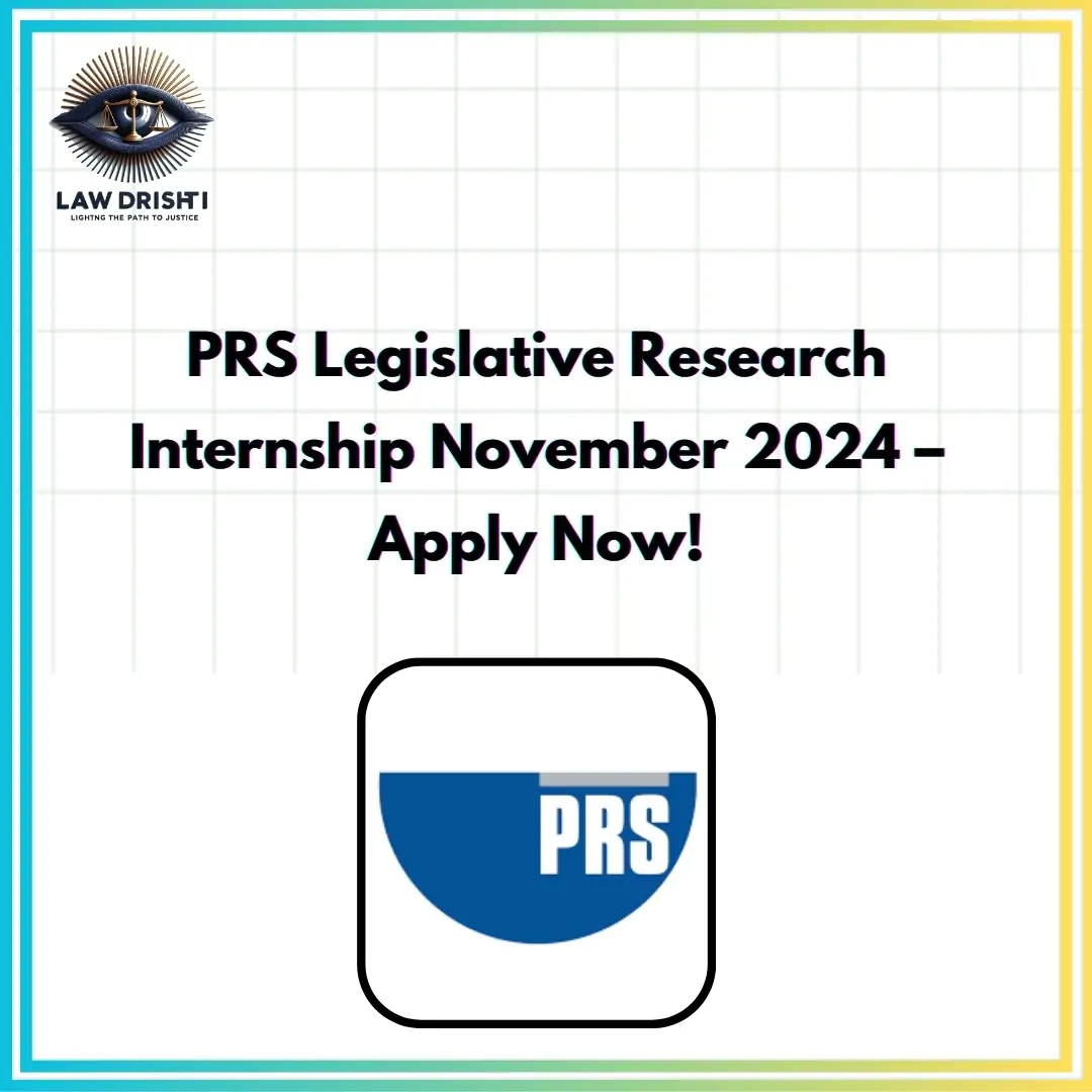 PRS Legislative Research Internship