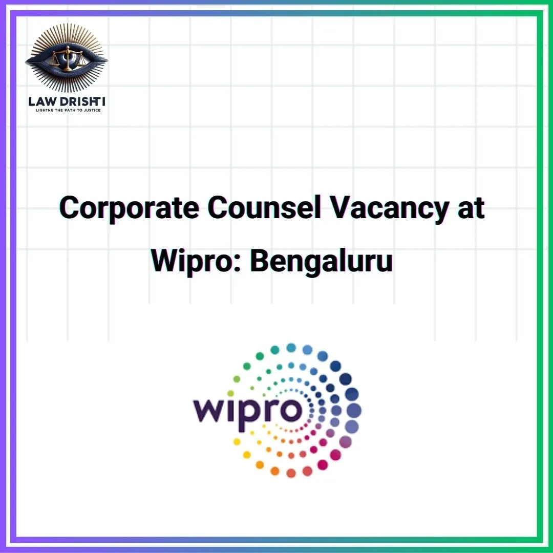 Corporate Counsel Vacancy at Wipro