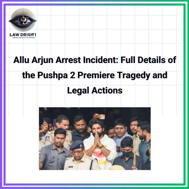 Allu Arjun Arrest Incident