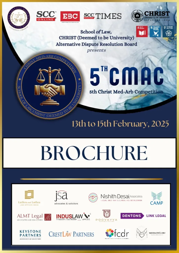 5th CHRIST Med-Arb Competition – Register Now!