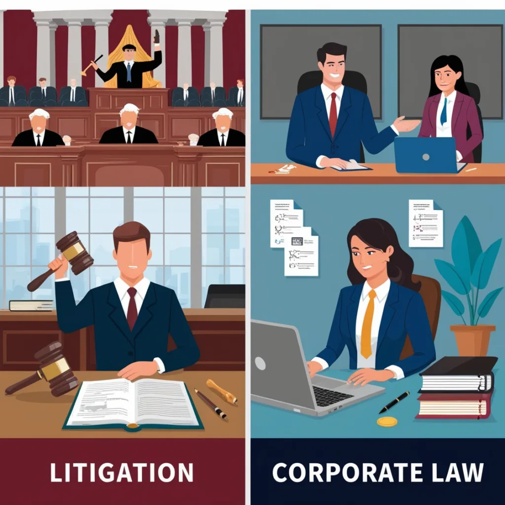 Litigation vs Corporate Law: Which Path for Lawyers?