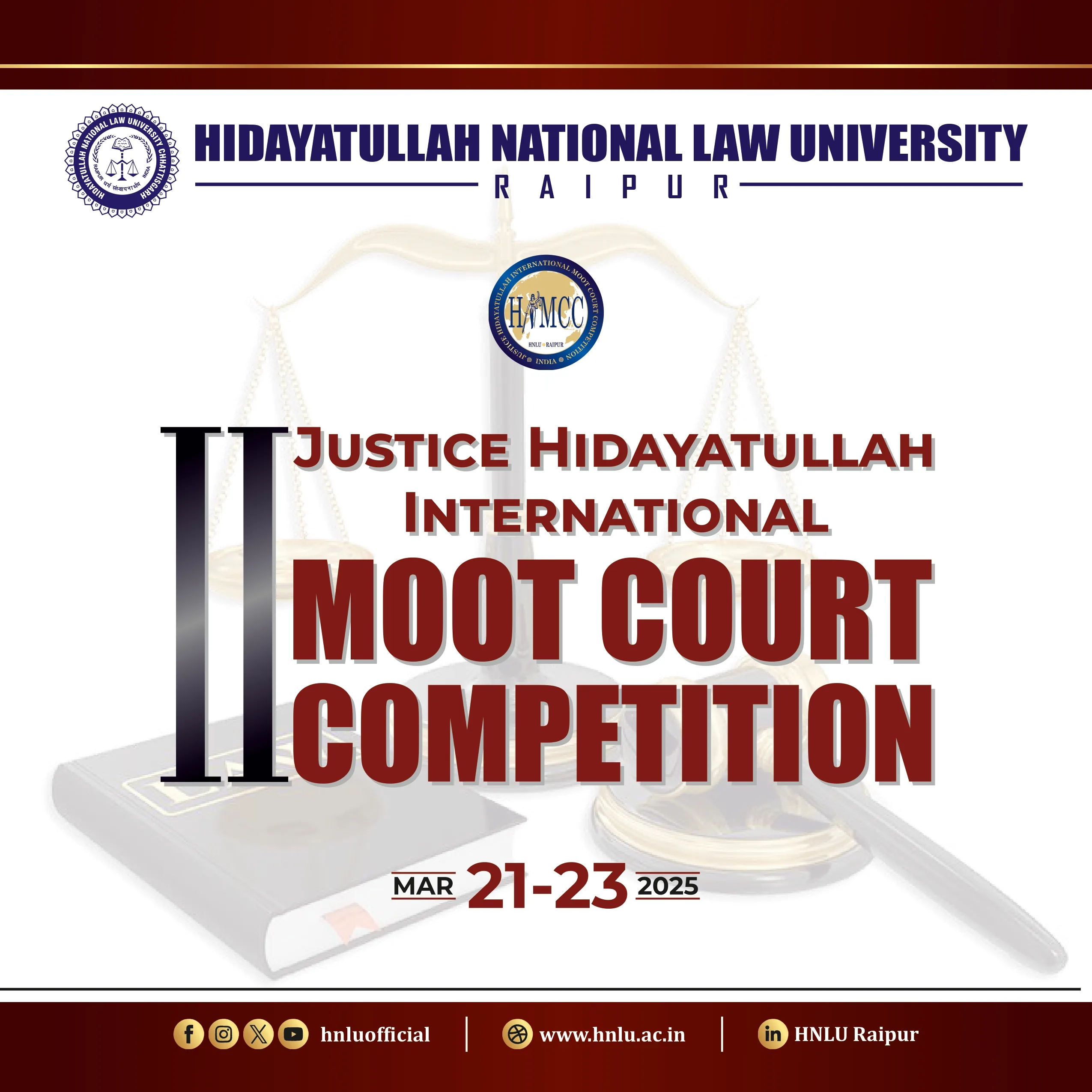 2nd Justice Hidayatullah International Moot Court Competition