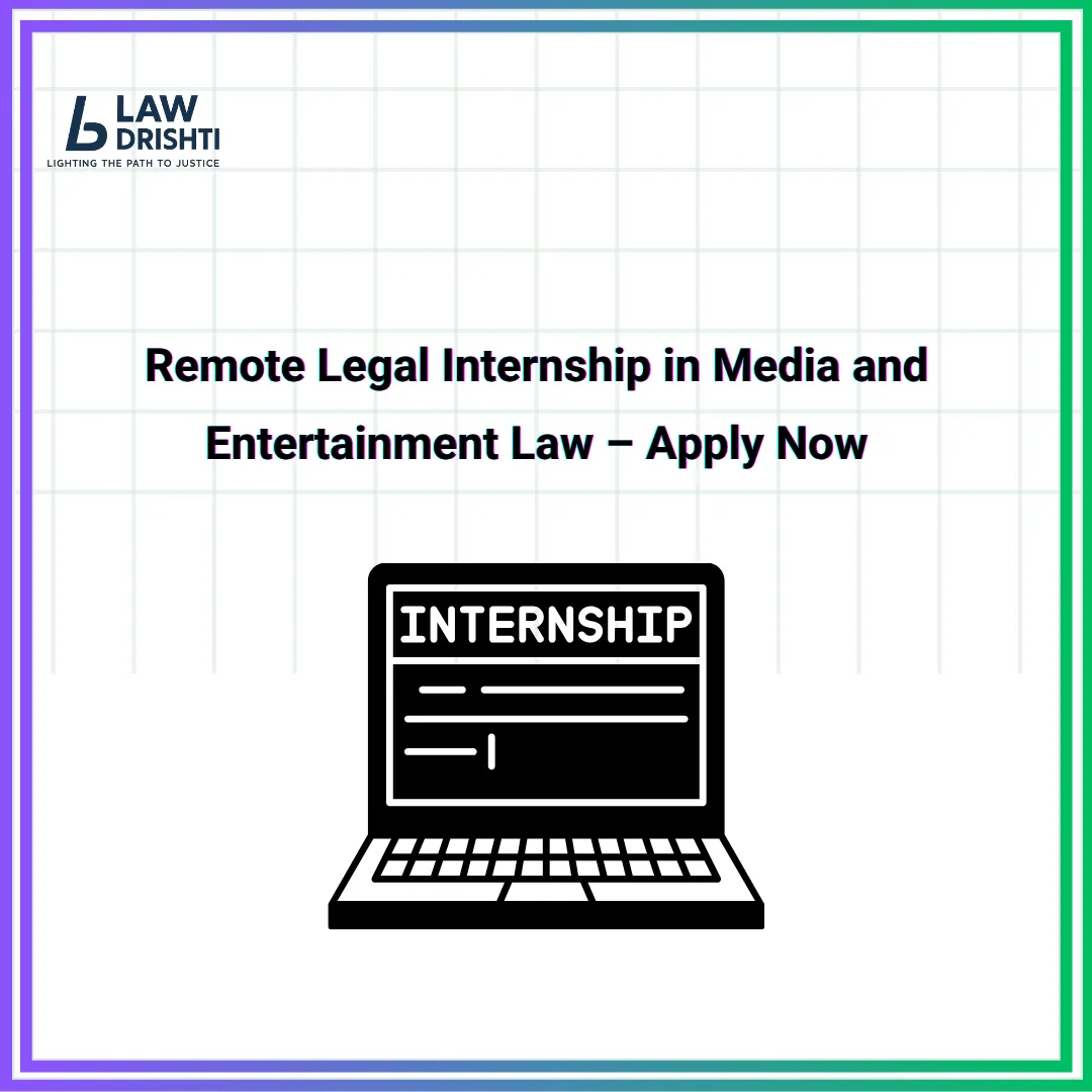 Remote Legal Internship in Media and Entertainment Law