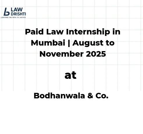 Paid Law Internship in Mumbai
