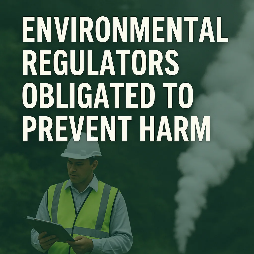 Environmental Regulators obligation