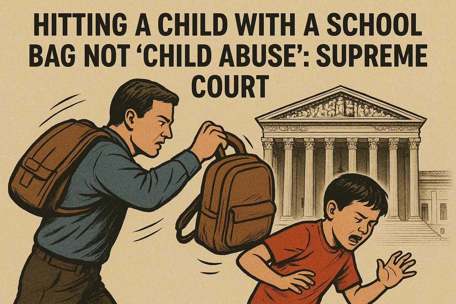 child abuse hit with a bag