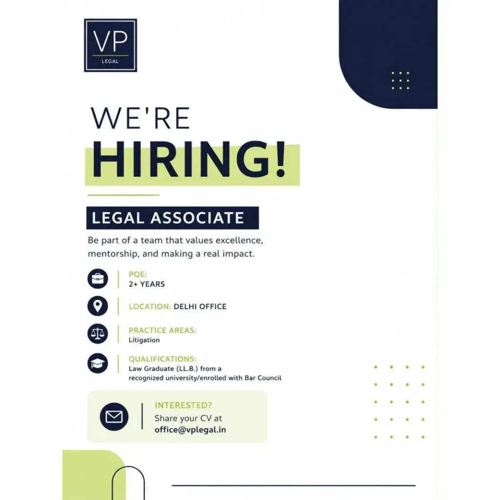 Legal Associate at VP Legal, Delhi