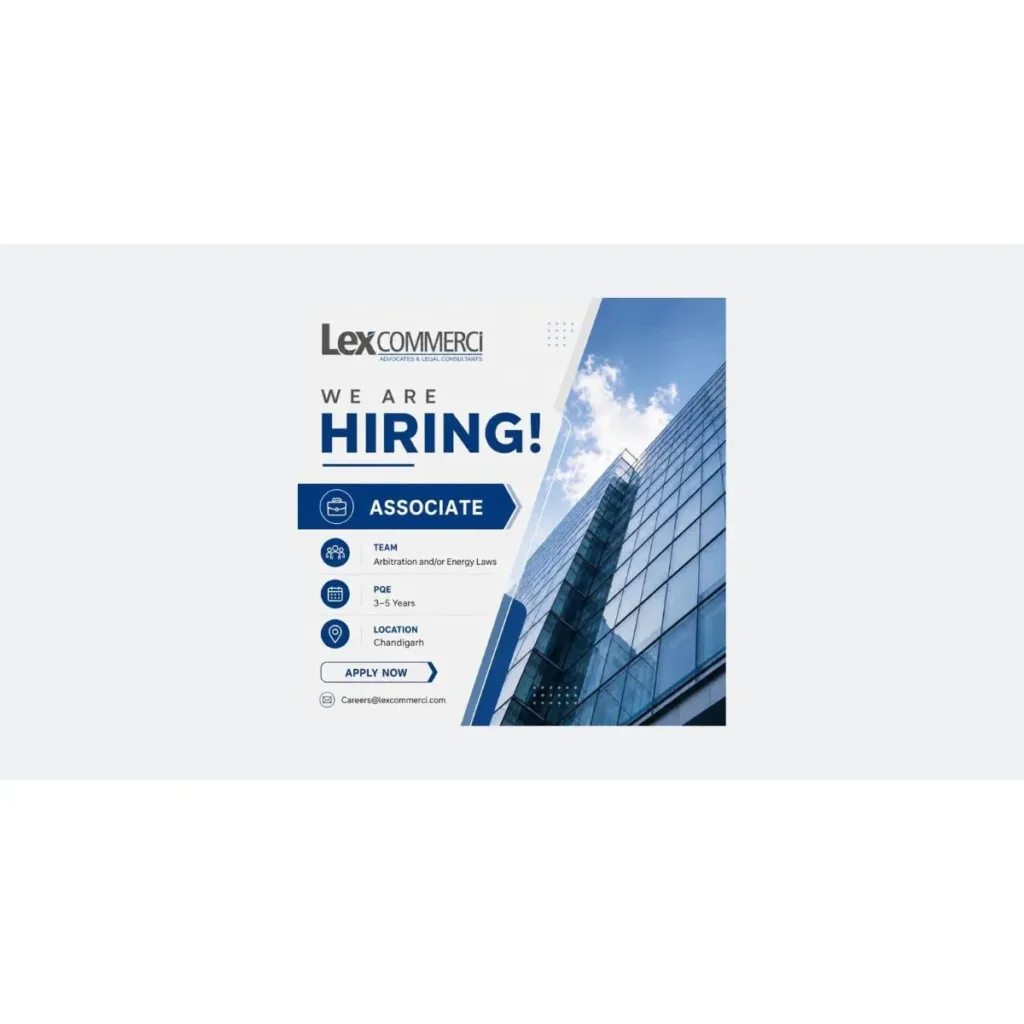 Associate at Lex Commerci, Chandigarh 2026